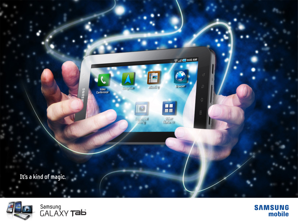 Campagna comunicazione Samsung Galaxy Tab